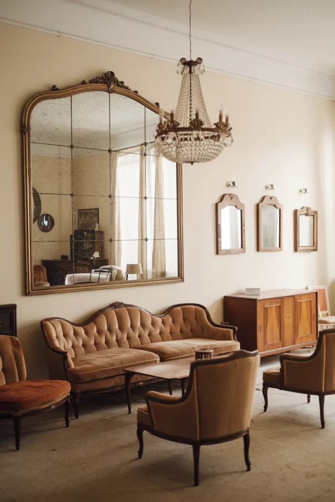 Bring in Vintage Mirrors for Light and Character