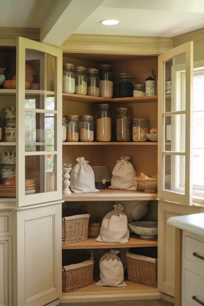 Built-In Pantry with Country Character