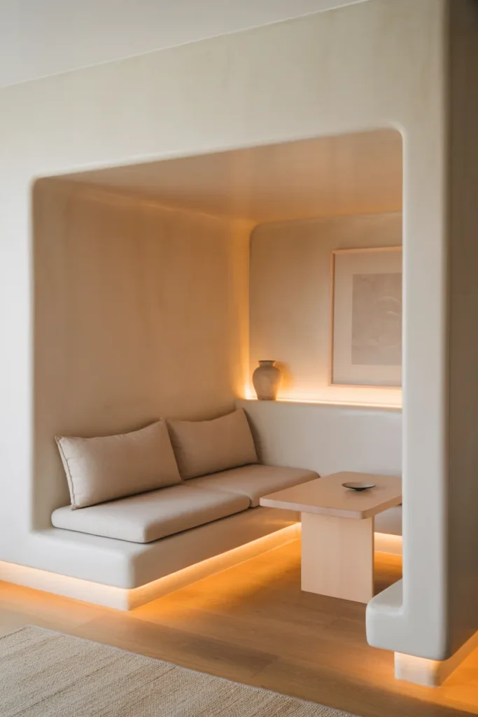 Built-In Seating for Seamless Flow