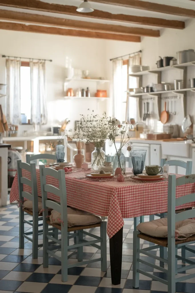 Checkered Linens and Table Runners