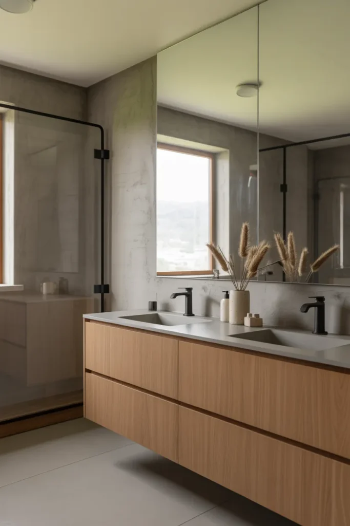 Concrete and Wood Scandinavian Blend