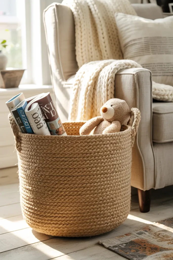  Cozy DIY Jute Rope Basket