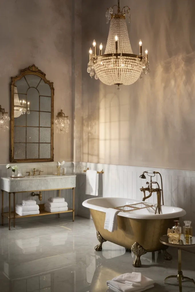 Crystal Chandelier Glow