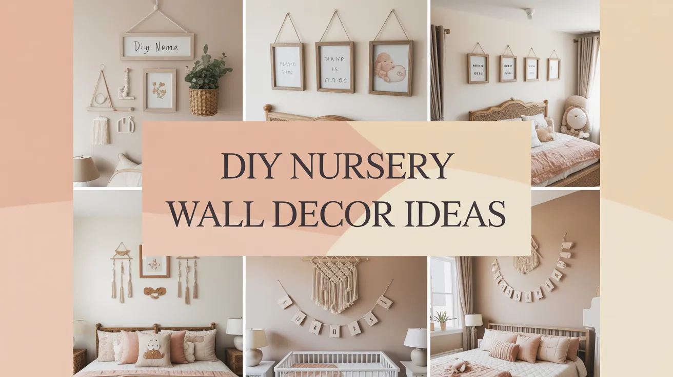 10 DIY Nursery Wall Decor Ideas That Look Expensive 1 DIY Nursery Wall Decor Ideas
