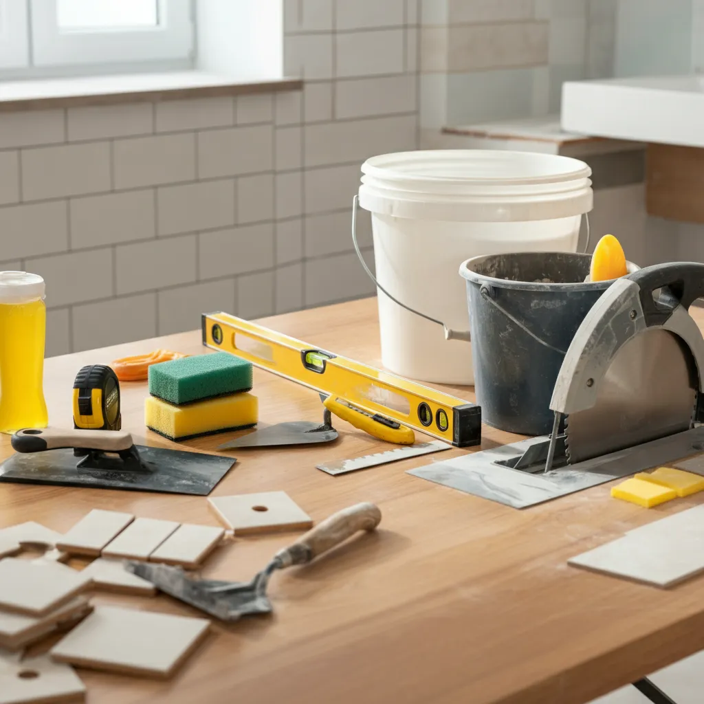 How to Install a DIY Bathroom Backsplash Step by Step 2 DIY Tools Layout