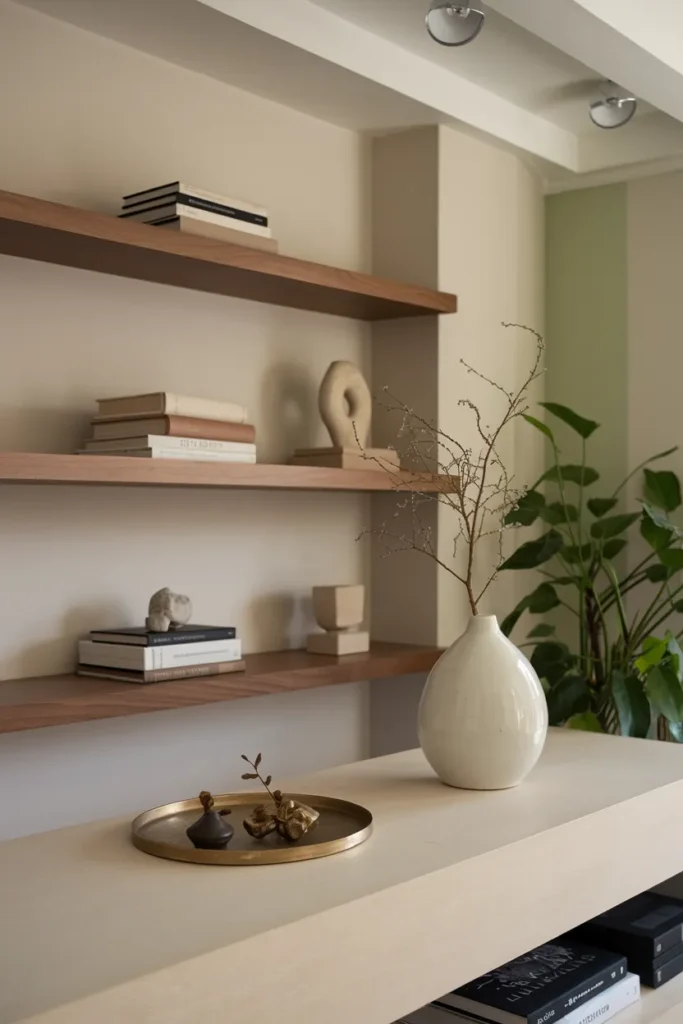 Decorate with Books and Art Objects