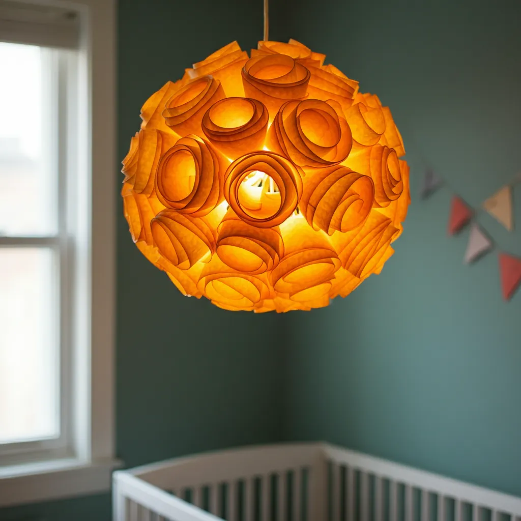 Delicate Coffee Filter Chandelier