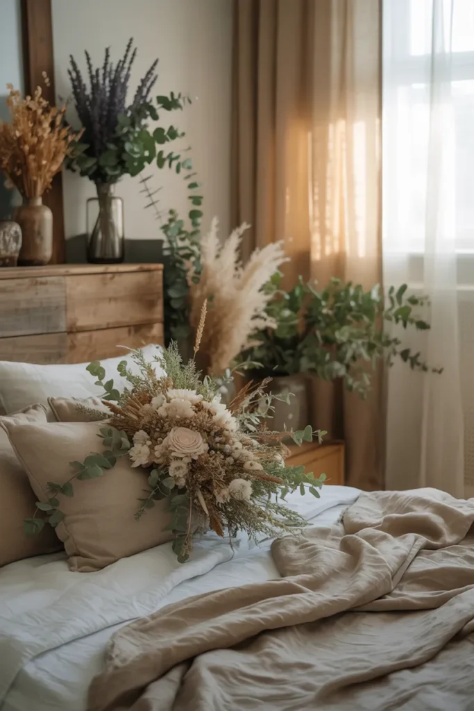 Dried Flowers and Greenery Accents