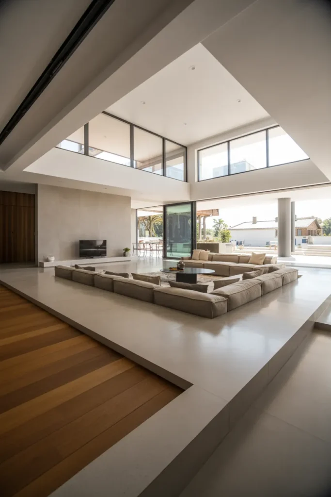 Dual-Level Open Concept Living Space