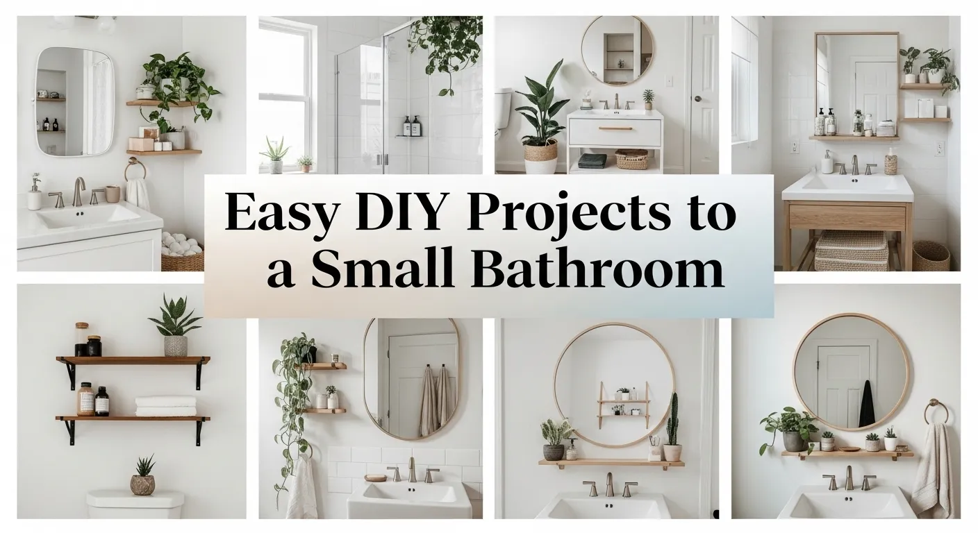 Easy DIY Projects to Refresh a Small Bathroom