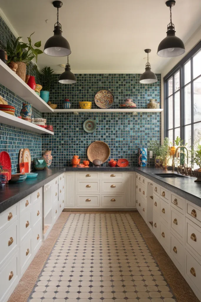 Experiment with Bold Kitchen Tiles