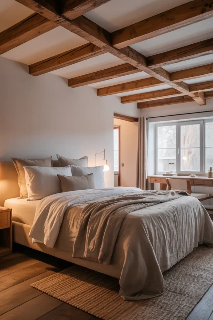 Exposed Beams with Modern Comfort