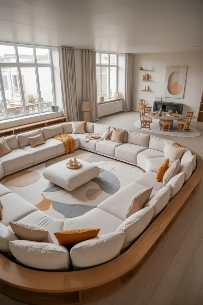 Family-Friendly Sunken Living Area