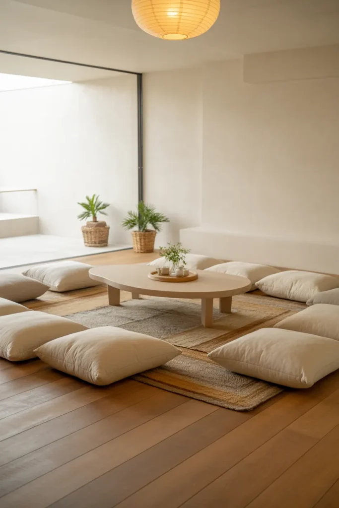 Floor Seating for Relaxed Minimalism