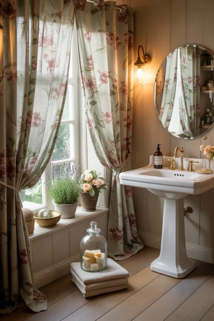 Floral Curtain Touch