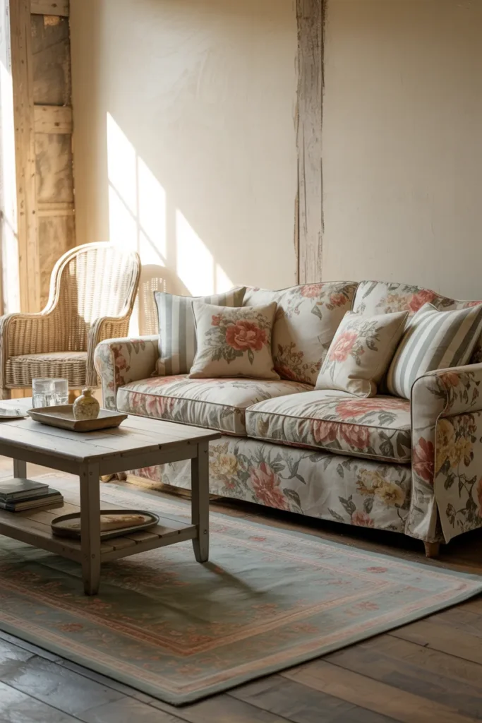 Floral Prints with Rustic Elegance