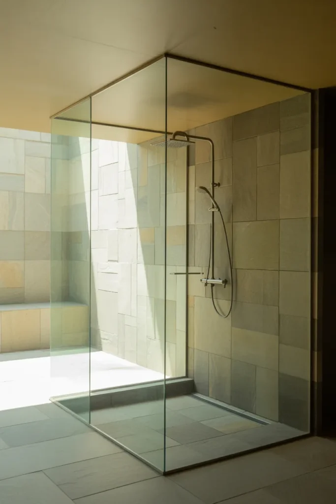 Simple Meets Stylish: 25 Minimalist Bathroom Designs That Inspire Clarity 3 Frameless Glass Shower Enclosure