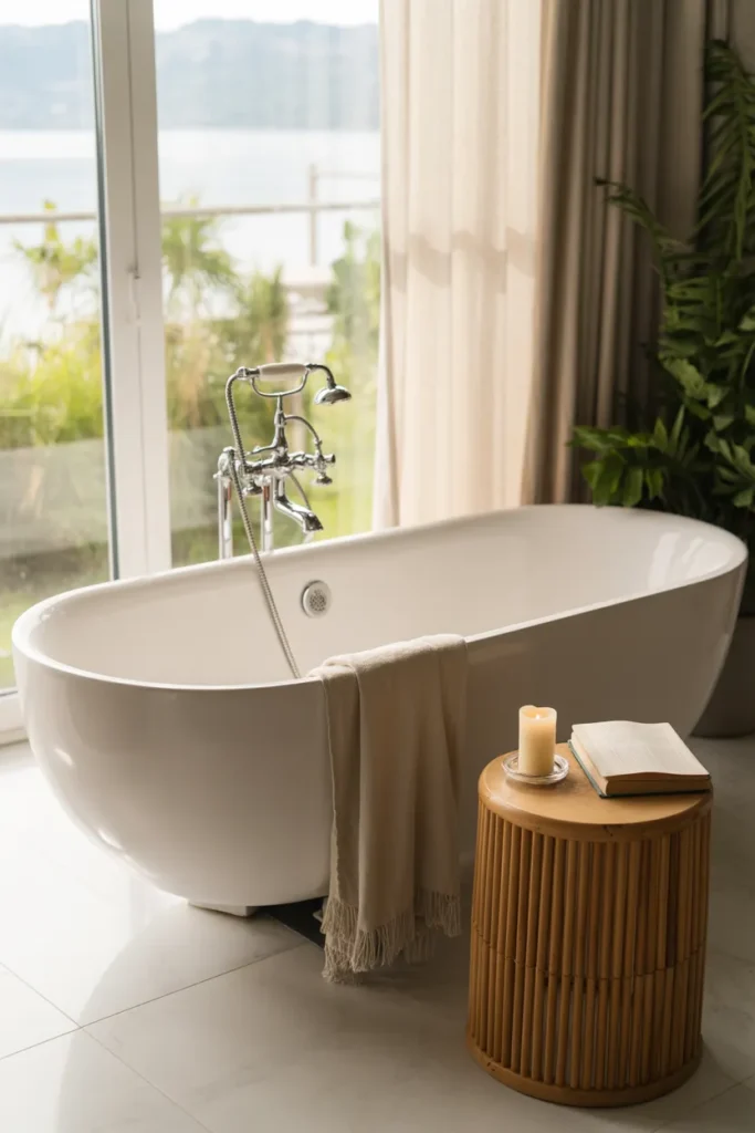 Freestanding Tub with a View