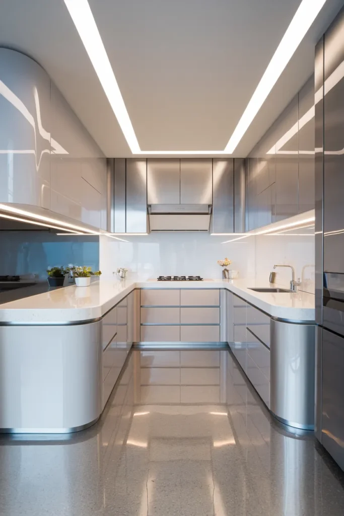 Futuristic Smart Minimalist Kitchen