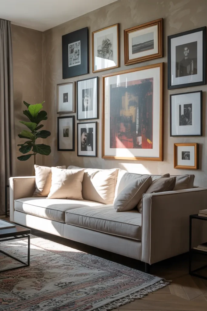 Gallery Wall as an Accent Feature