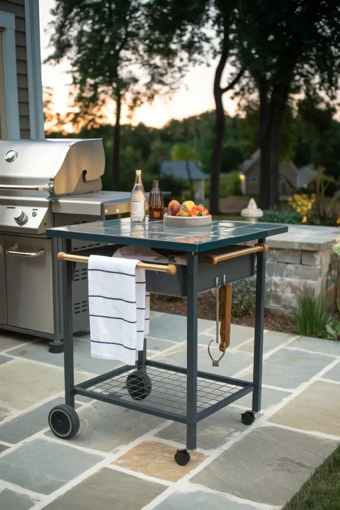 20 DIY Outdoor Dining Table Ideas You’ll Want to Build This Weekend 21 Grill-Side Prep + Dining Hybrid