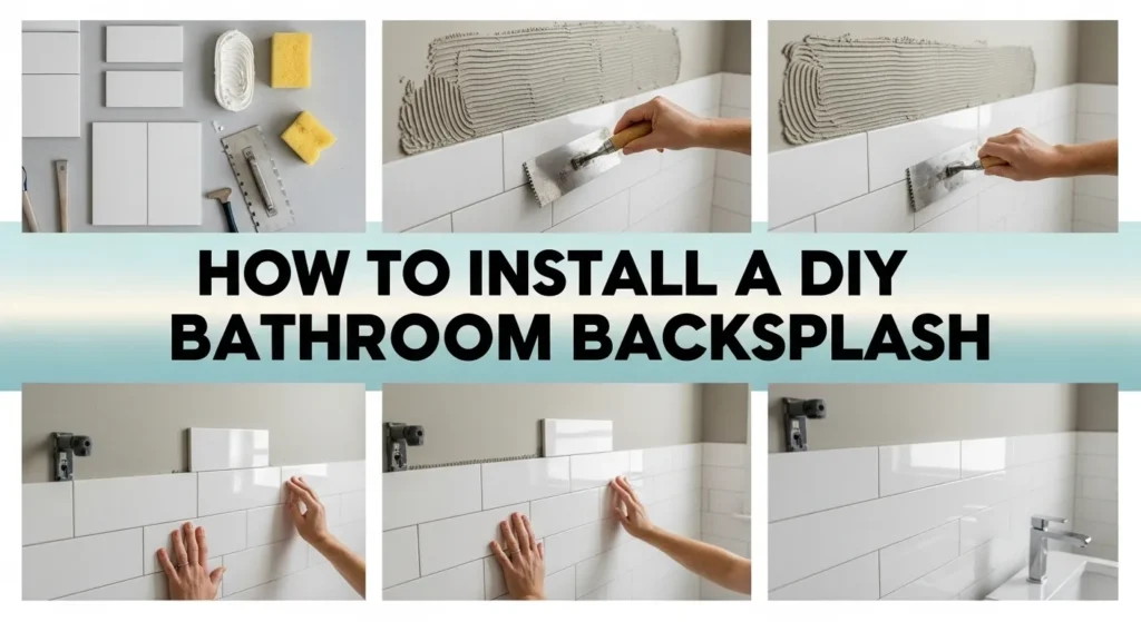 How to Install a DIY Bathroom Backsplash Step by Step