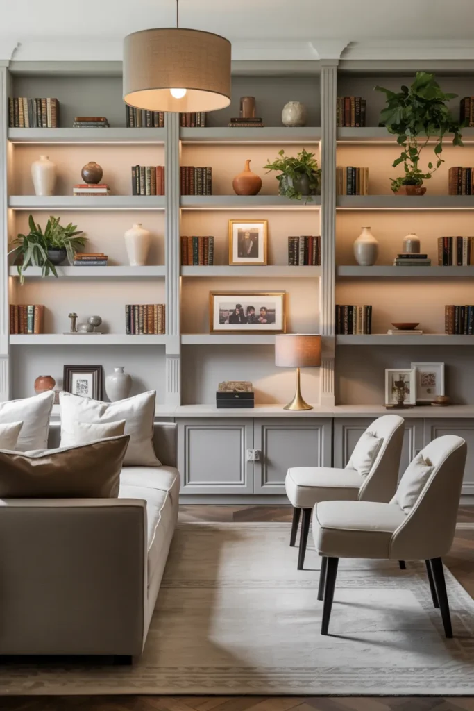 Incorporate Built-In Shelving for Style and Function
