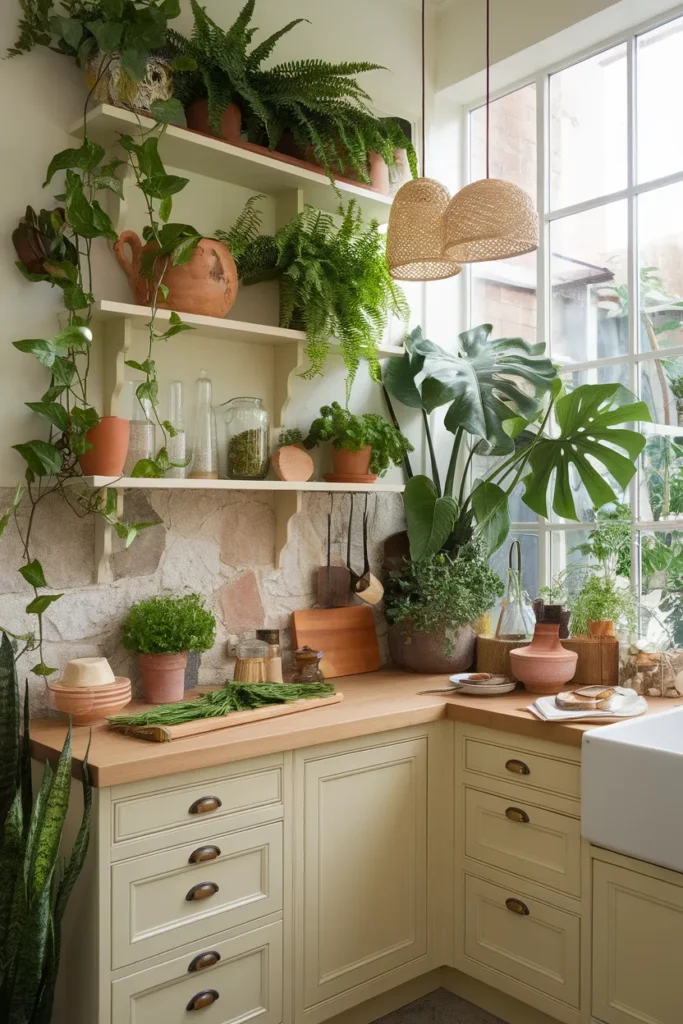 Incorporate Nature Through Lush Greenery