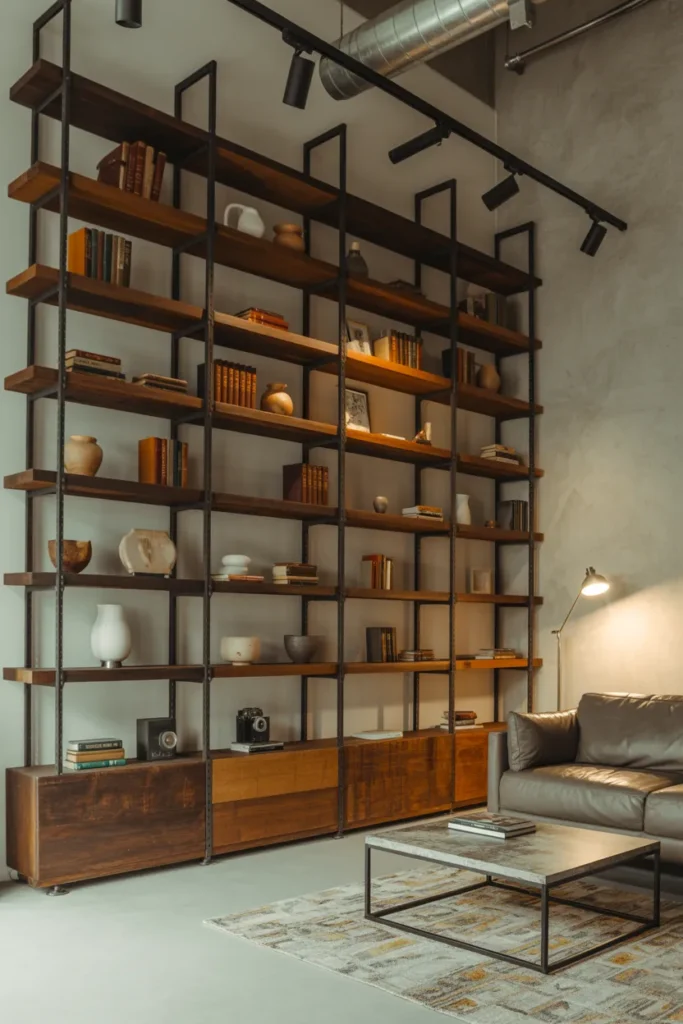 Industrial Bookshelves and Statement Storage