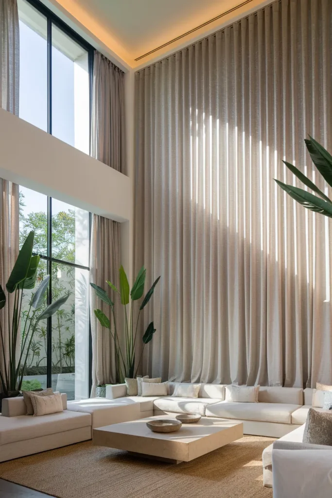 Install a Dramatic Curtain Drop