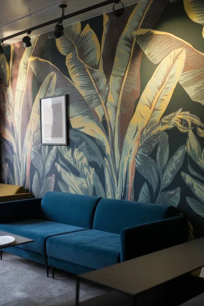 Introduce Bold Wallpaper as a Focal Point