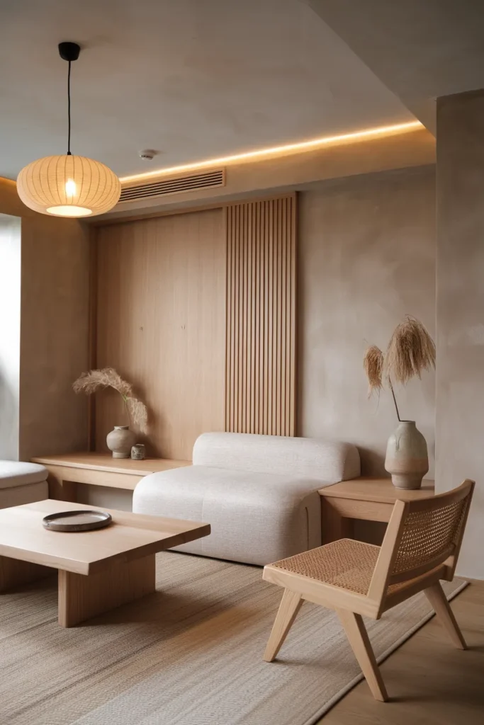 Japandi Essence Apartment Living Room