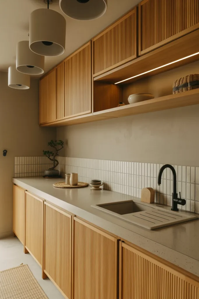 Japandi Warm Minimalist Kitchen