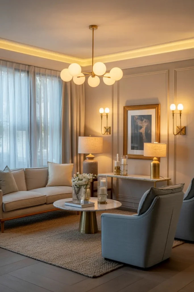 Layer Lighting for a Warm, Inviting Glow