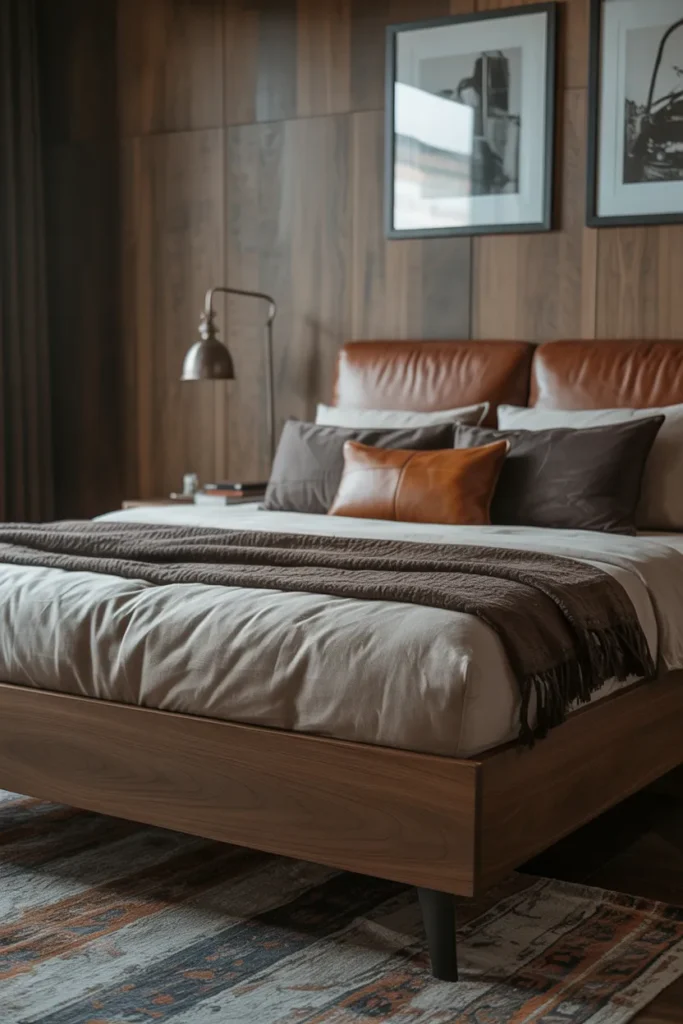 Leather and Wood Fusion