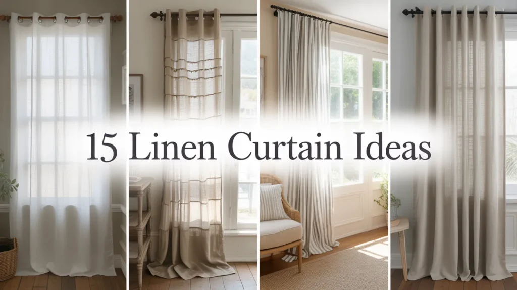 15 Linen Curtain Ideas That Instantly Make Any Room Feel Luxurious and Light 4 Linen Curtain Ideas