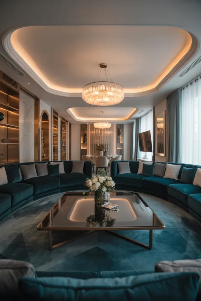 Luxury Velvet Sunken Lounge