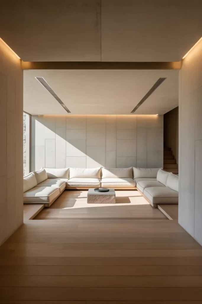 Minimalist Recessed Living Space