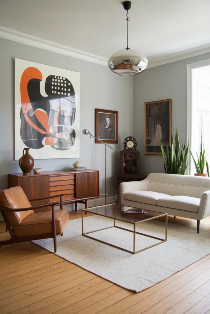 Mix Modern Art with Vintage Finds
