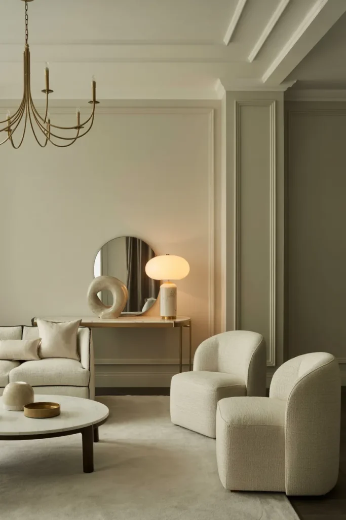 Mix Straight and Curved Furniture Lines