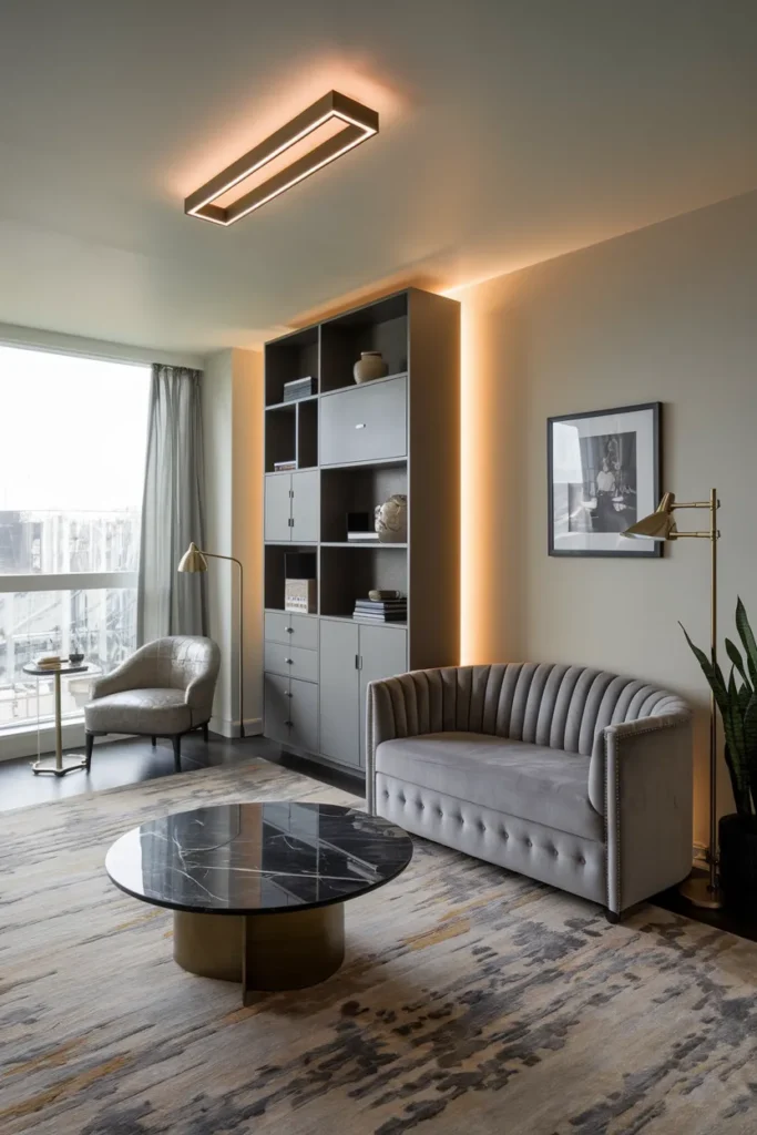 Modern City Grace Elegant Apartment Living Room