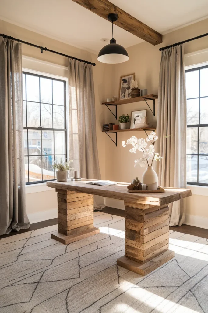 15 Study Room Decor Ideas That Instantly Make You Want to Sit and Study 12 Modern Rustic Study Room