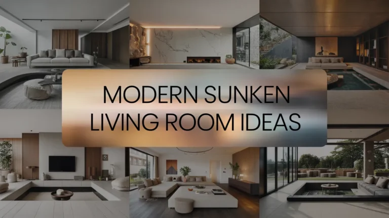 Modern Sunken Living Room Ideas,