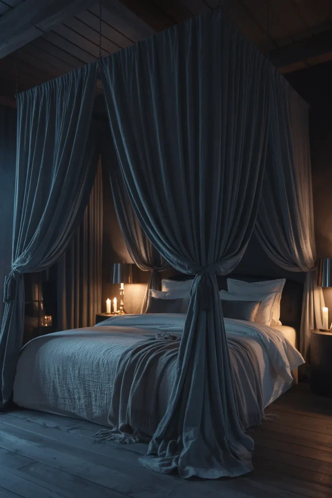 Moody Canopy Drapes