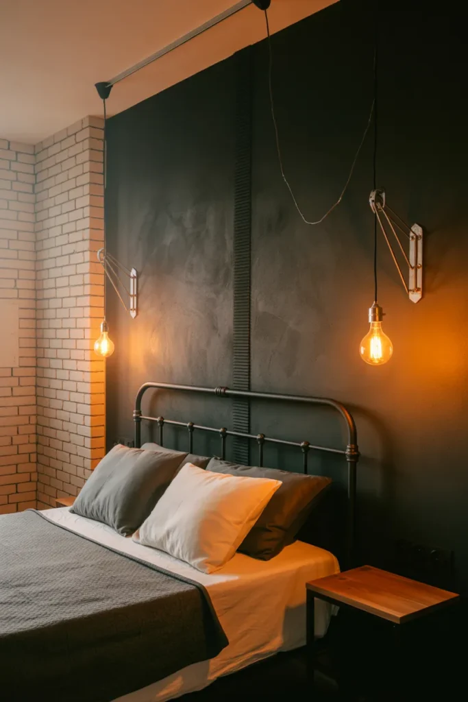 Moody Lighting with Industrial Charm