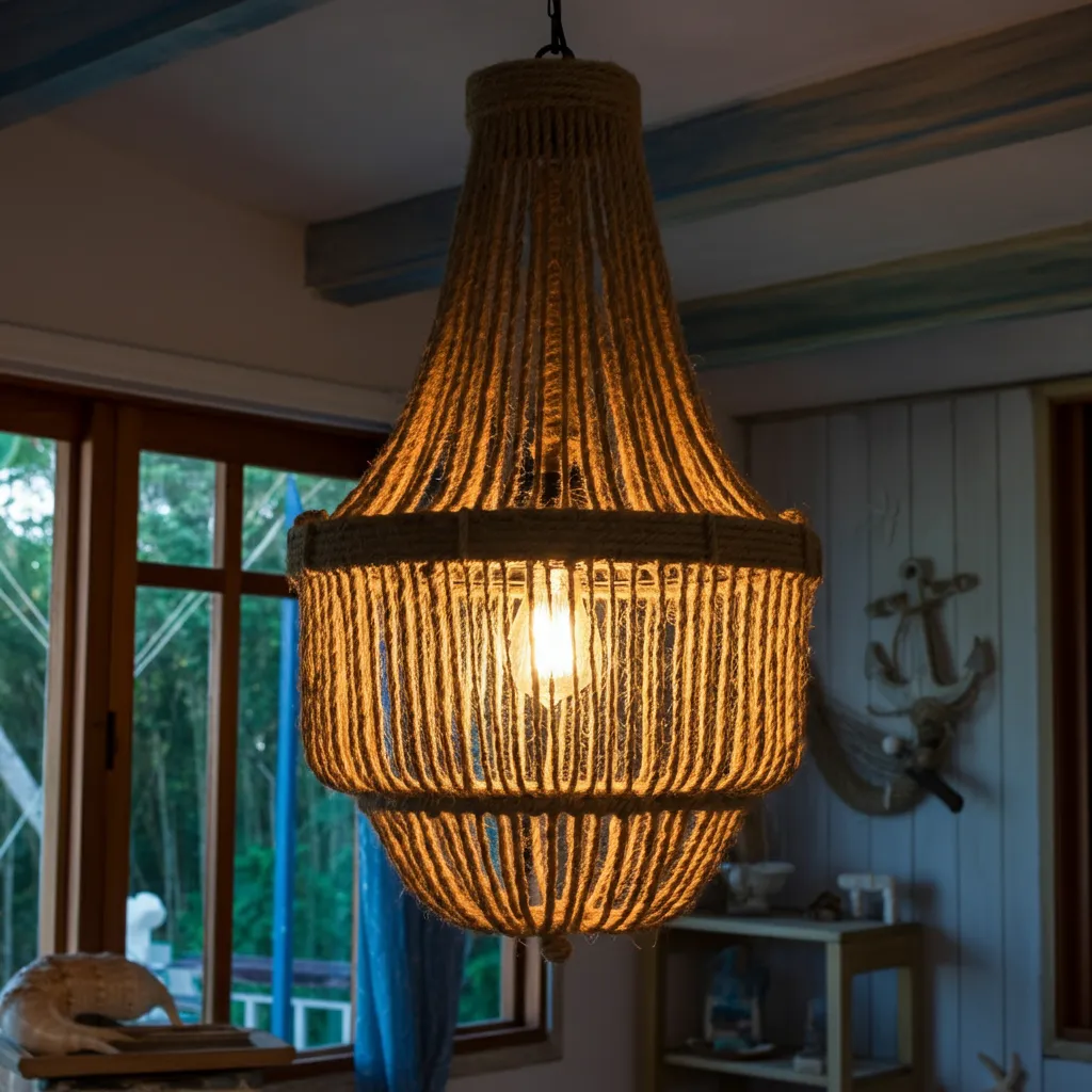 Nautical Rope Chandelier