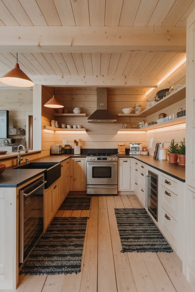 Nordic Cabin Minimalist Kitchen