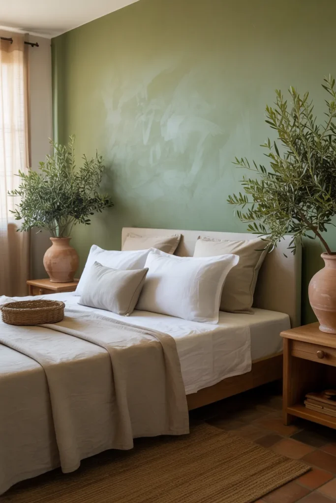 15 Tuscan Bedroom Ideas That Bring Italy’s Warmth Straight Into Your Home 10 Olive Grove Palette