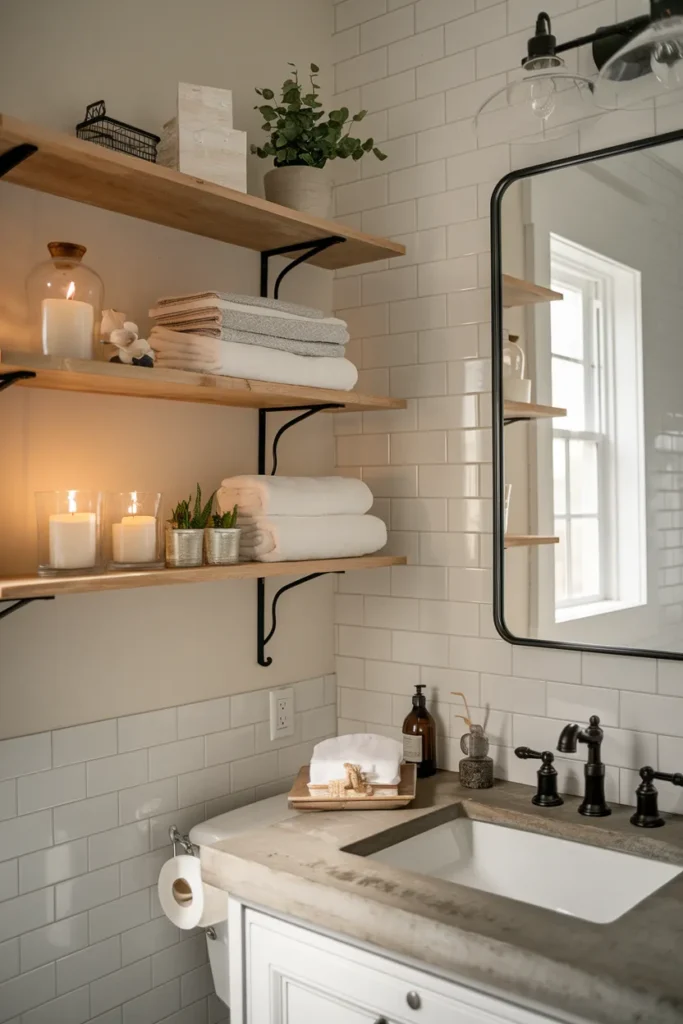 Open Shelving for Airy Display