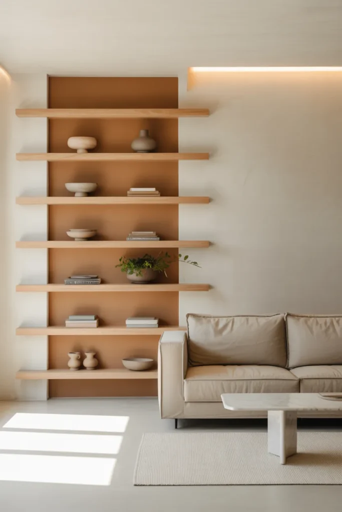 Open Shelving with Curated Simplicity